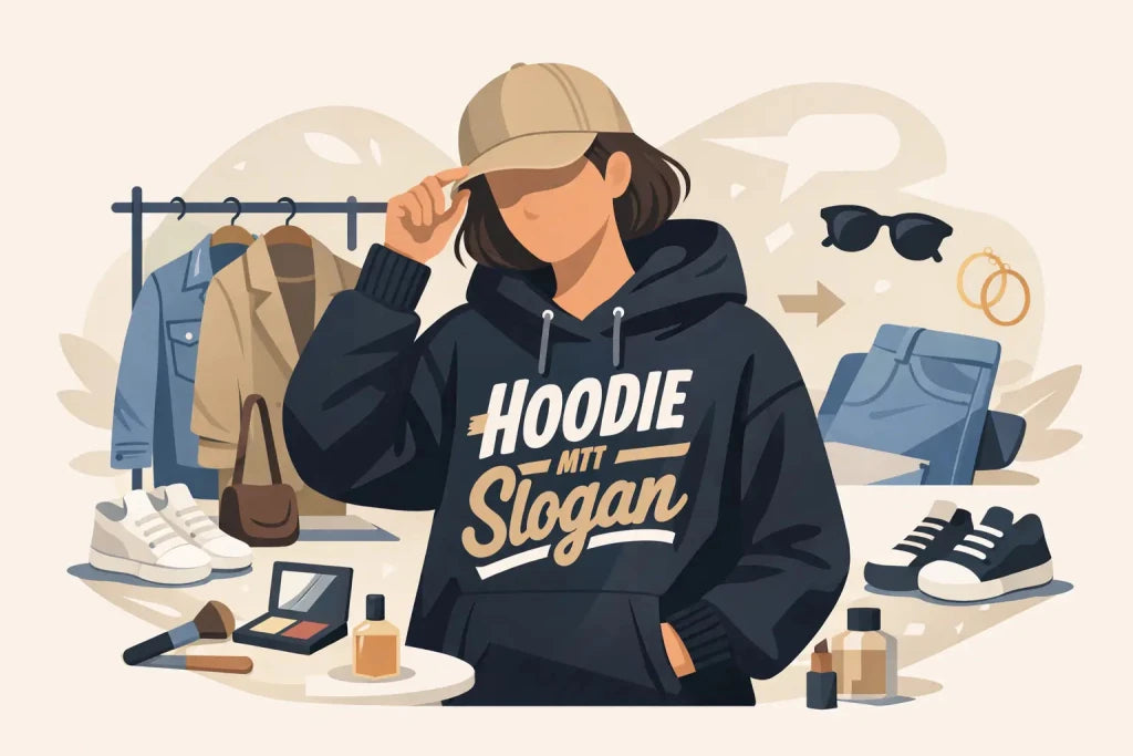 Hoodie mit Statement-Slogan stylen - Black Ursus ® | Streetwear ohne Größenlimit.