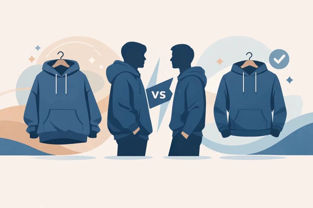 Oversized vs Regular Hoodie - was passt besser? - Black Ursus | Urban Streetwear
