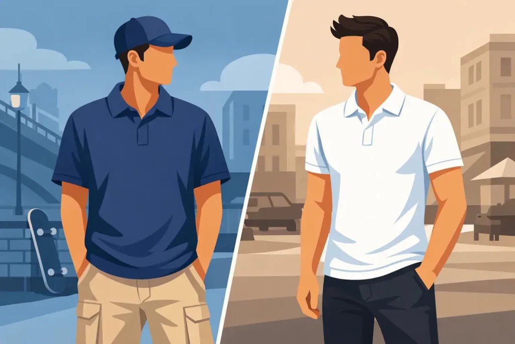 Polo Shirt Streetwear Fit - regular oder slim? - Black Ursus | Streetwear ohne Größenlimit.