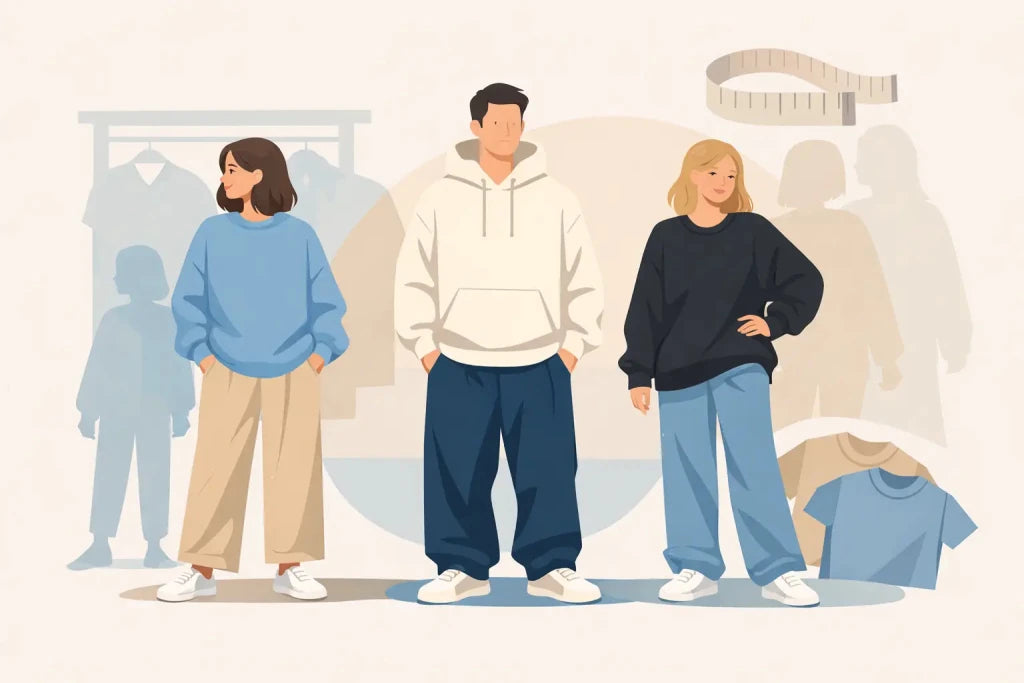 Welche Größe bei Oversized Look wirklich passt - Black Ursus ® | Streetwear ohne Größenlimit.