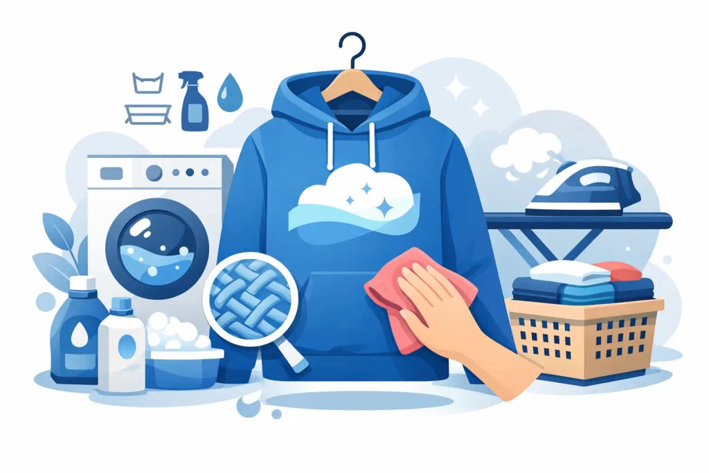 Wie pflegt man bedruckte Hoodies richtig? - Black Ursus | Streetwear ohne Größenlimit.