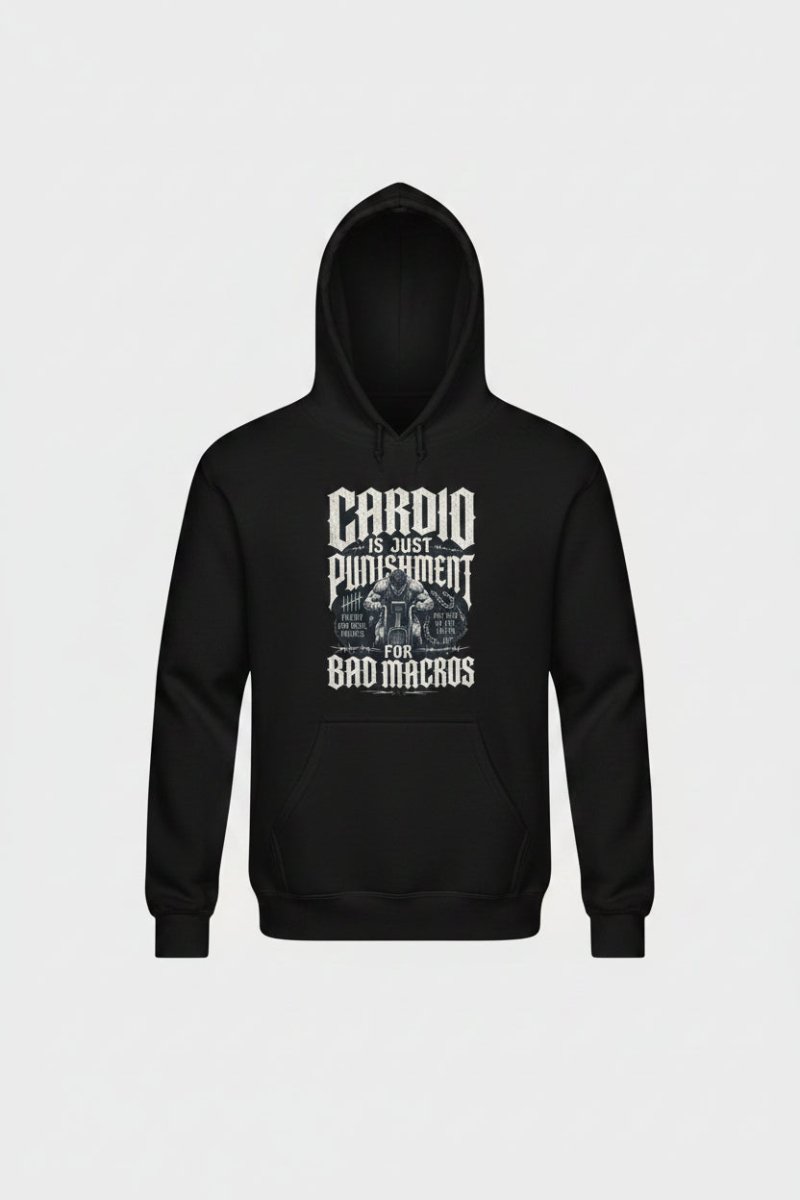 Gym Hoodie "CARDIO" – Unisex Streetwear, S–5XL | Black Ursus - Streetwear - size_range | Black Ursus