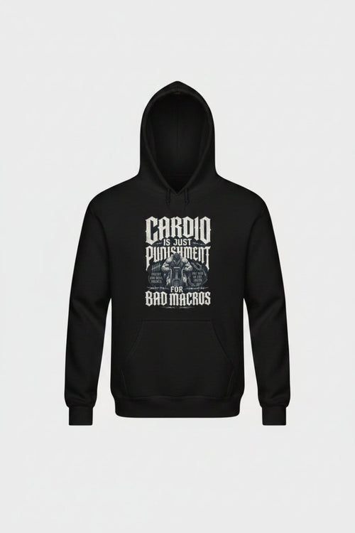 Gym Hoodie "CARDIO" – Unisex Streetwear, S–5XL | Black Ursus - Streetwear - size_range | Black Ursus