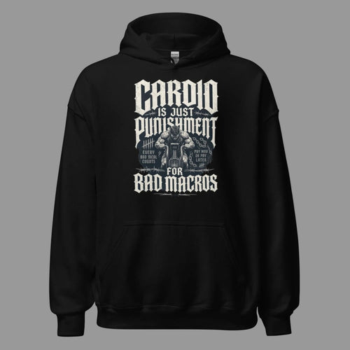Gym Hoodie "CARDIO" – Unisex Streetwear, S–5XL | Black Ursus - Streetwear - size_range | Black Ursus