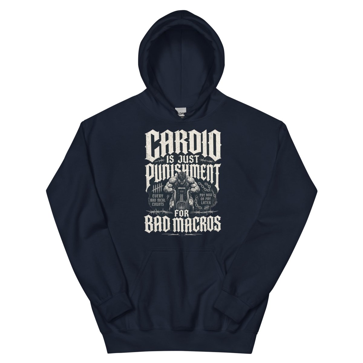 Gym Hoodie "CARDIO" – Unisex Streetwear, S–5XL | Black Ursus - Streetwear - size_range | Black Ursus