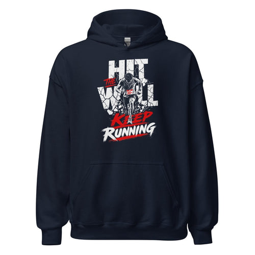 Gym Hoodie "HIT THE WALL" - Streetwear - size_range | Black Ursus
