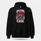 Gym Hoodie "PAIN CAVE" - Streetwear - size_range | Black Ursus
