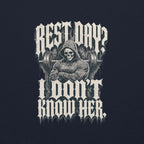 Gym Hoodie "REST DAY" – Unisex Streetwear, S–5XL | Black Ursus - Streetwear - size_range | Black Ursus