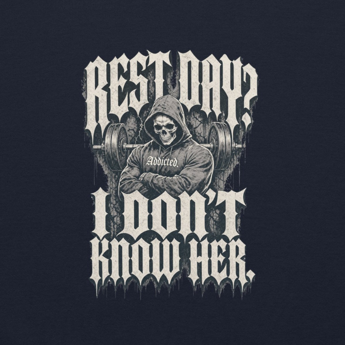 Gym Hoodie "REST DAY" – Unisex Streetwear, S–5XL | Black Ursus - Streetwear - size_range | Black Ursus