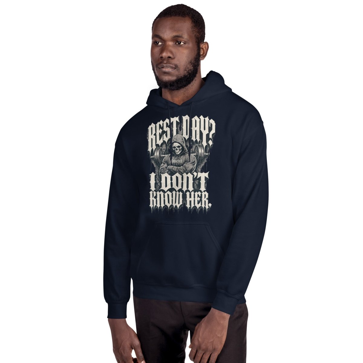 Gym Hoodie "REST DAY" – Unisex Streetwear, S–5XL | Black Ursus - Streetwear - size_range | Black Ursus