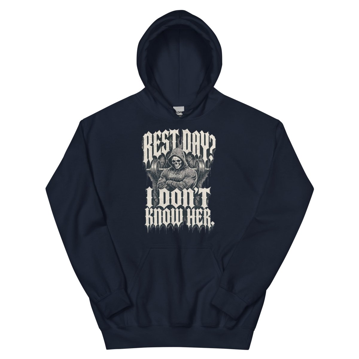 Gym Hoodie "REST DAY" – Unisex Streetwear, S–5XL | Black Ursus - Streetwear - size_range | Black Ursus