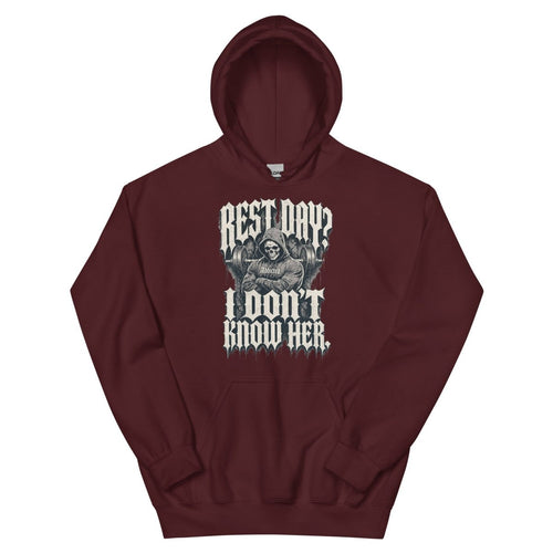Gym Hoodie "REST DAY" – Unisex Streetwear, S–5XL | Black Ursus - Streetwear - size_range | Black Ursus