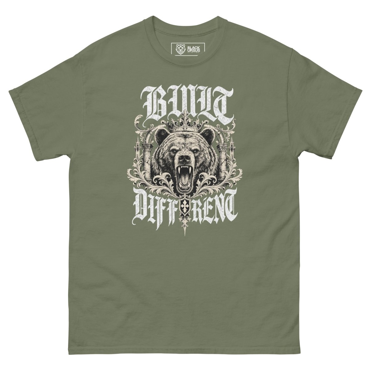Gym T-Shirt "BULID" - Streetwear - size_range | Black Ursus