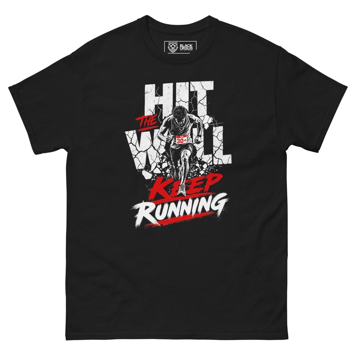 Gym T-Shirt "HIT THE WALL" - Streetwear - size_range | Black Ursus