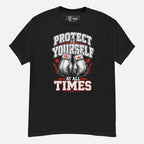 Gym T-Shirt "PROTECT YOURSELF" - Streetwear - size_range | Black Ursus