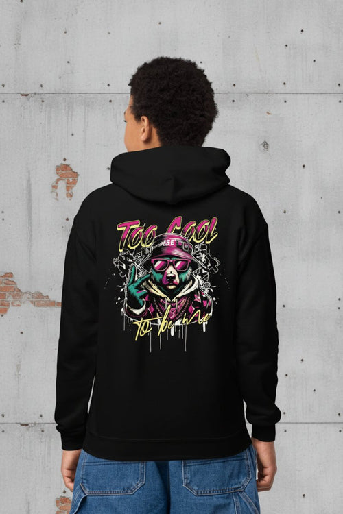 Heavy - Blend Hoodie für Jugendliche "To Cool to Be Me" - Black Ursus | Urban Streetwear