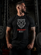 T-Shirt "Beast Mode" – Gym & Bodybuilding S–5XL | Black Ursus