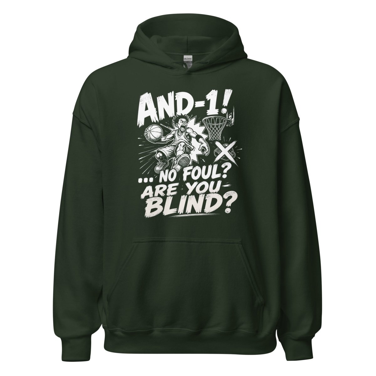 Hoodie "AND 1" – Basketball Streetwear S–5XL | Black Ursus - Streetwear - size_range | Black Ursus