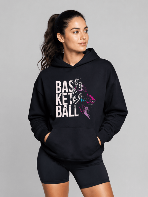 Hoodie "Basketball Action" – Basketball Streetwear S–5XL | Black Ursus - Streetwear - size_range | Black Ursus