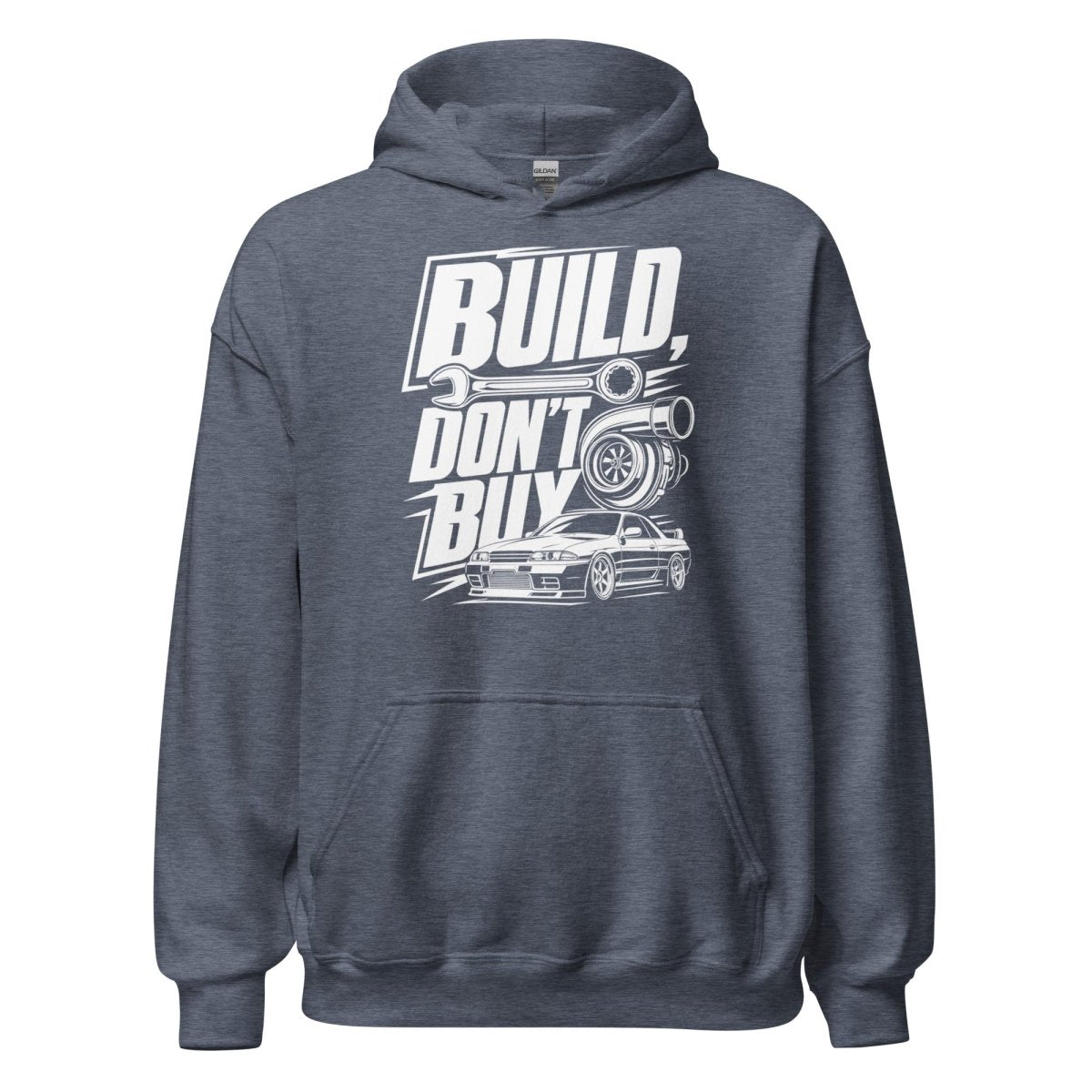 Hoodie "Build Dont Buy" – Gym & Bodybuilding S–5XL | Black Ursus - Streetwear - size_range | Black Ursus