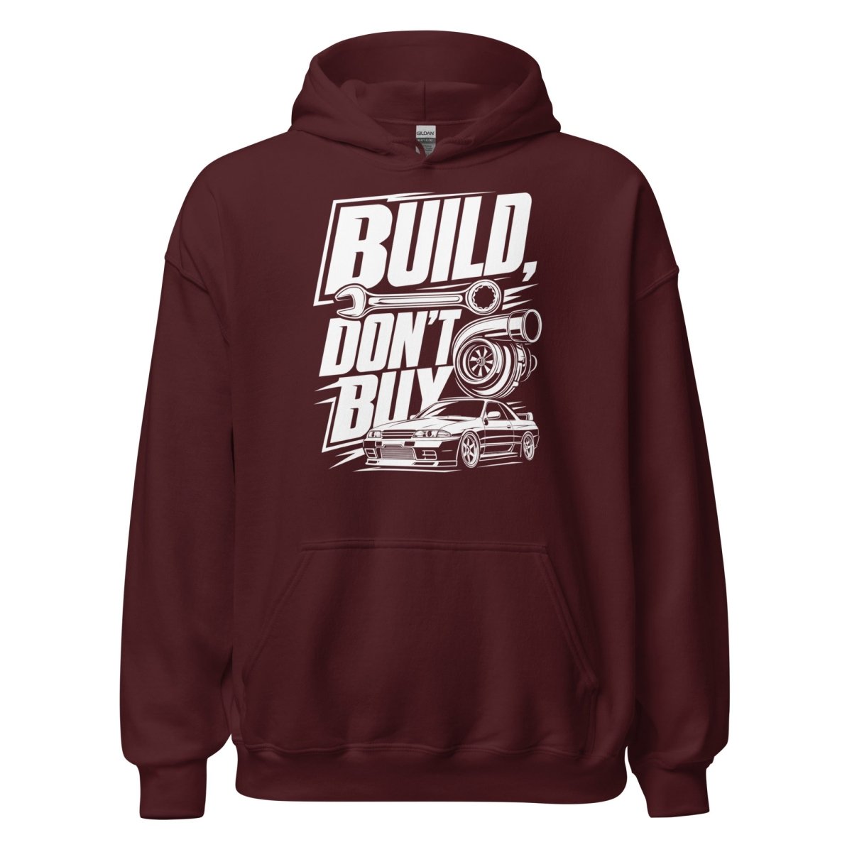 Hoodie "Build Dont Buy" – Gym & Bodybuilding S–5XL | Black Ursus - Streetwear - size_range | Black Ursus