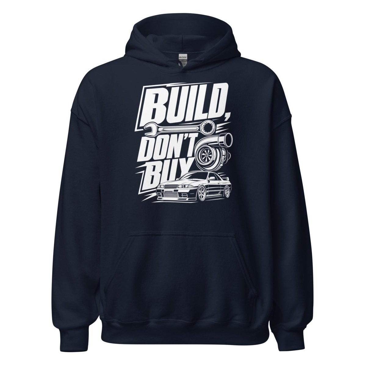 Hoodie "Build Dont Buy" – Gym & Bodybuilding S–5XL | Black Ursus - Streetwear - size_range | Black Ursus