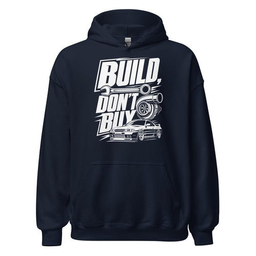 Hoodie "Build Dont Buy" – Gym & Bodybuilding S–5XL | Black Ursus - Streetwear - size_range | Black Ursus