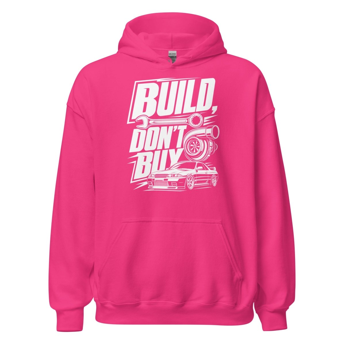 Hoodie "Build Dont Buy" – Gym & Bodybuilding S–5XL | Black Ursus - Streetwear - size_range | Black Ursus
