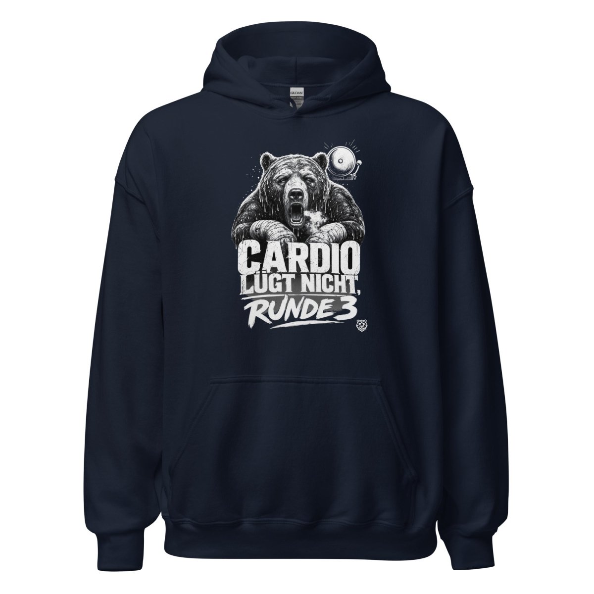 Hoodie "Cardio Lügt Nicht, Runde 3" – Boxen & Kickboxen S–5XL | Black Ursus - Streetwear - S–5XL | Black Ursus