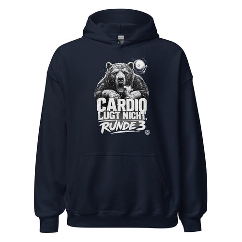 Hoodie "Cardio Lügt Nicht, Runde 3" – Boxen & Kickboxen S–5XL | Black Ursus - Streetwear - S–5XL | Black Ursus