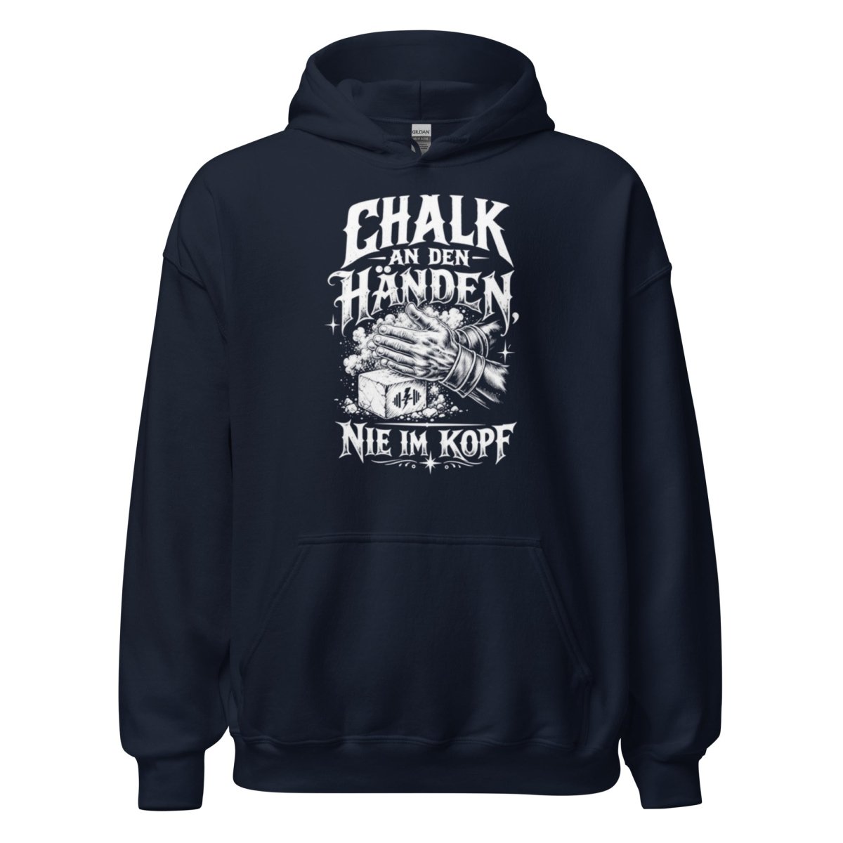 Hoodie "Chalk An Den Händen, Nie Im Kopf" – Gym & Bodybuilding S–5XL | Black Ursus - Streetwear - size_range | Black Ursus