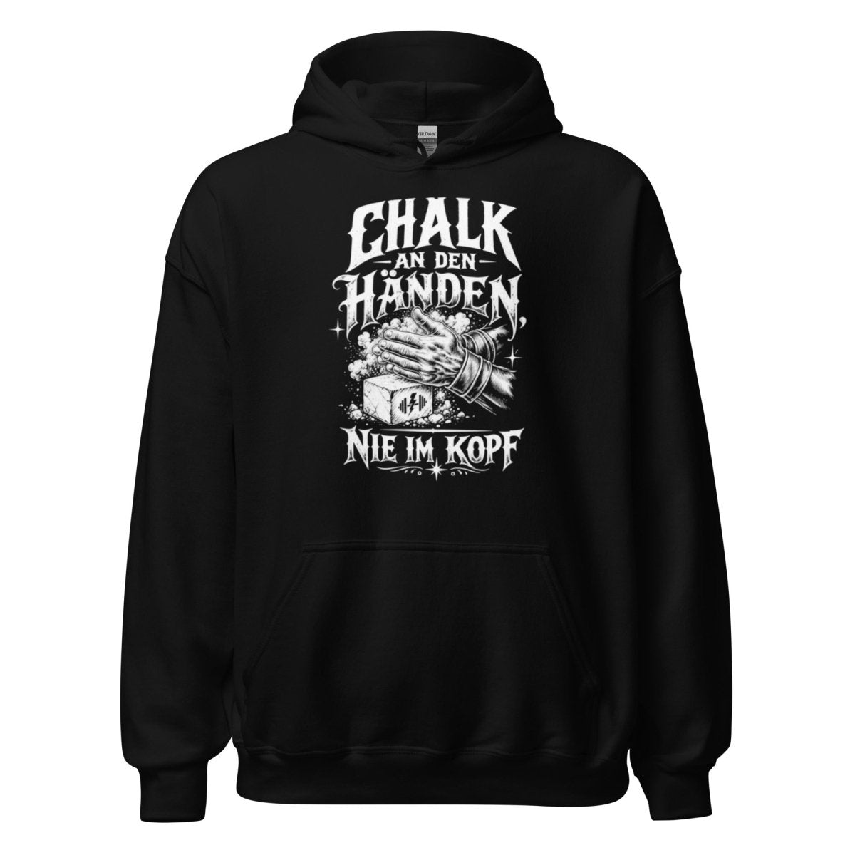 Hoodie "Chalk An Den Händen, Nie Im Kopf" – Gym & Bodybuilding S–5XL | Black Ursus - Streetwear - size_range | Black Ursus