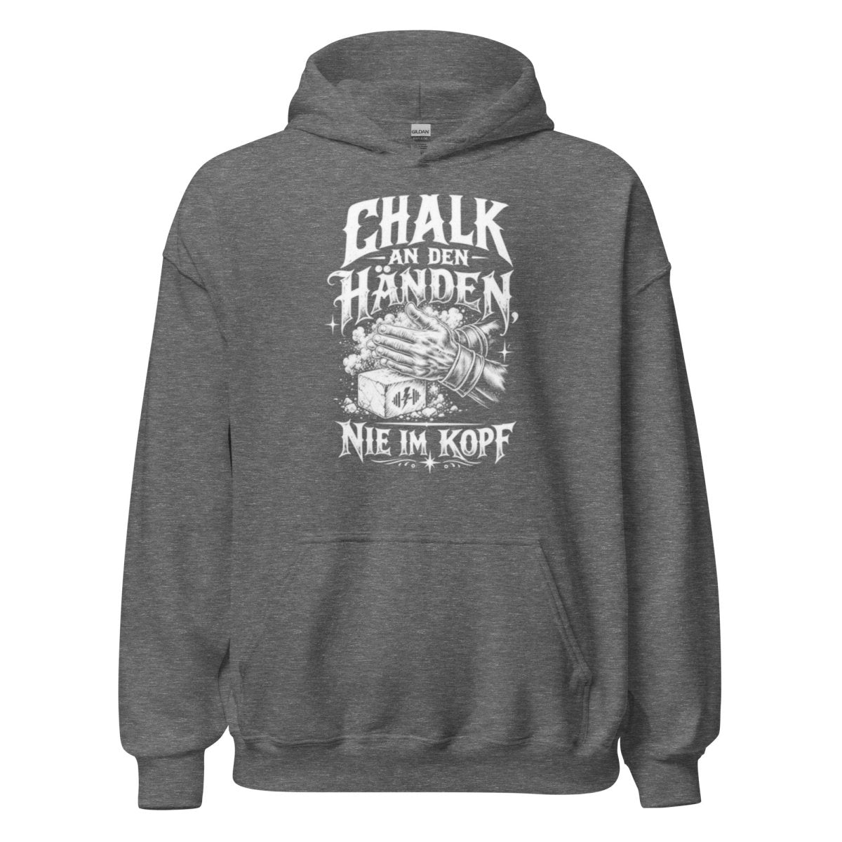 Hoodie "Chalk An Den Händen, Nie Im Kopf" – Gym & Bodybuilding S–5XL | Black Ursus - Streetwear - size_range | Black Ursus