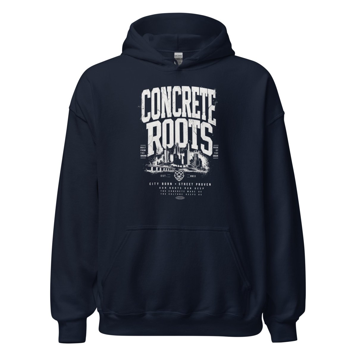 Hoodie "Concrete Roots" – Urban Streetwear S–5XL | Black Ursus - Streetwear - S–5XL | Black Ursus