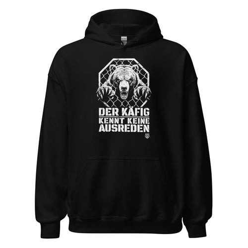 Hoodie "Der Käfig Kennt Keine Ausreden" – MMA & Käfigkampf S–5XL | Black Ursus - Streetwear - S–5XL | Black Ursus