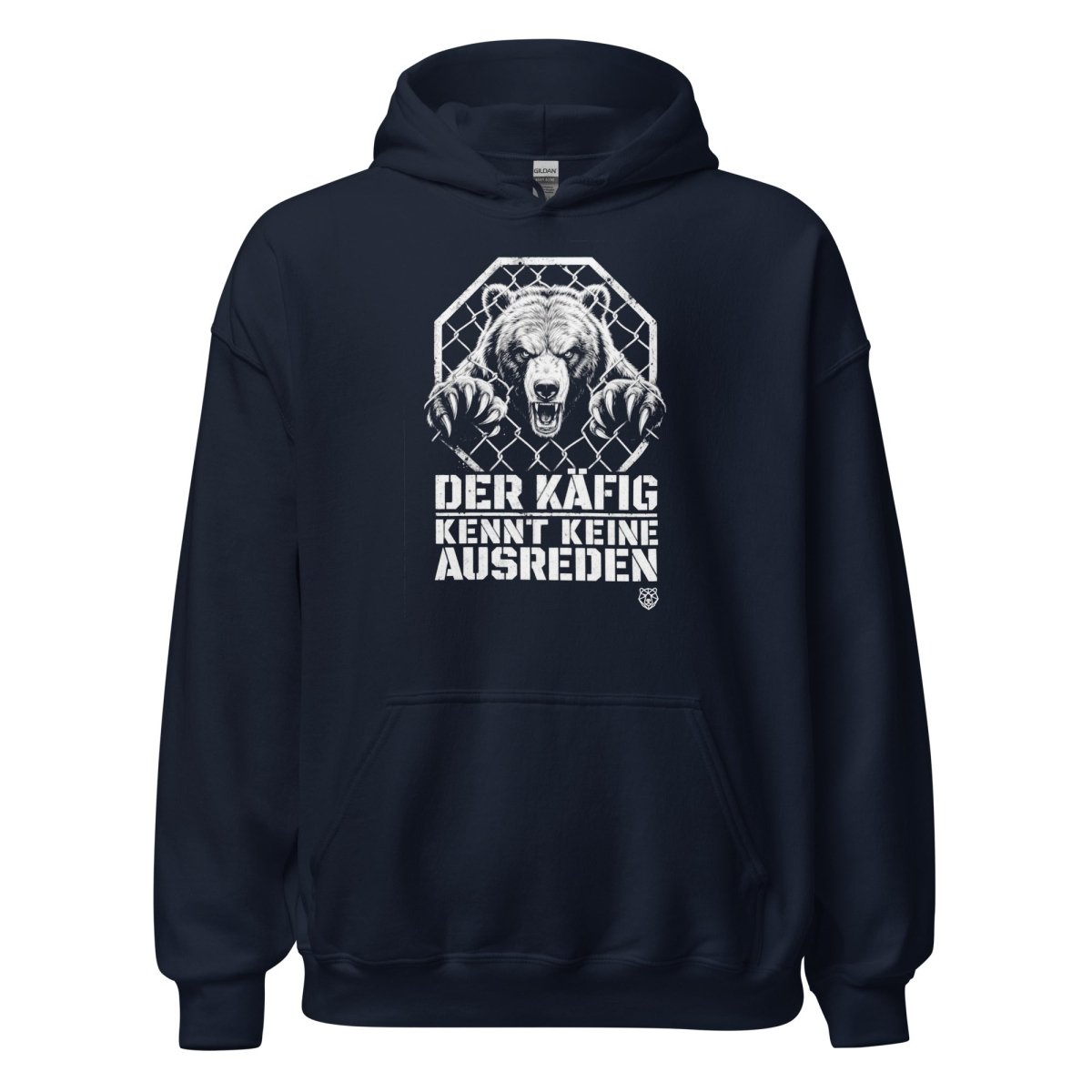 Hoodie "Der Käfig Kennt Keine Ausreden" – MMA & Käfigkampf S–5XL | Black Ursus - Streetwear - S–5XL | Black Ursus