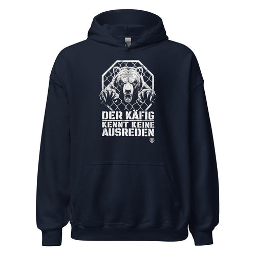 Hoodie "Der Käfig Kennt Keine Ausreden" – MMA & Käfigkampf S–5XL | Black Ursus - Streetwear - S–5XL | Black Ursus