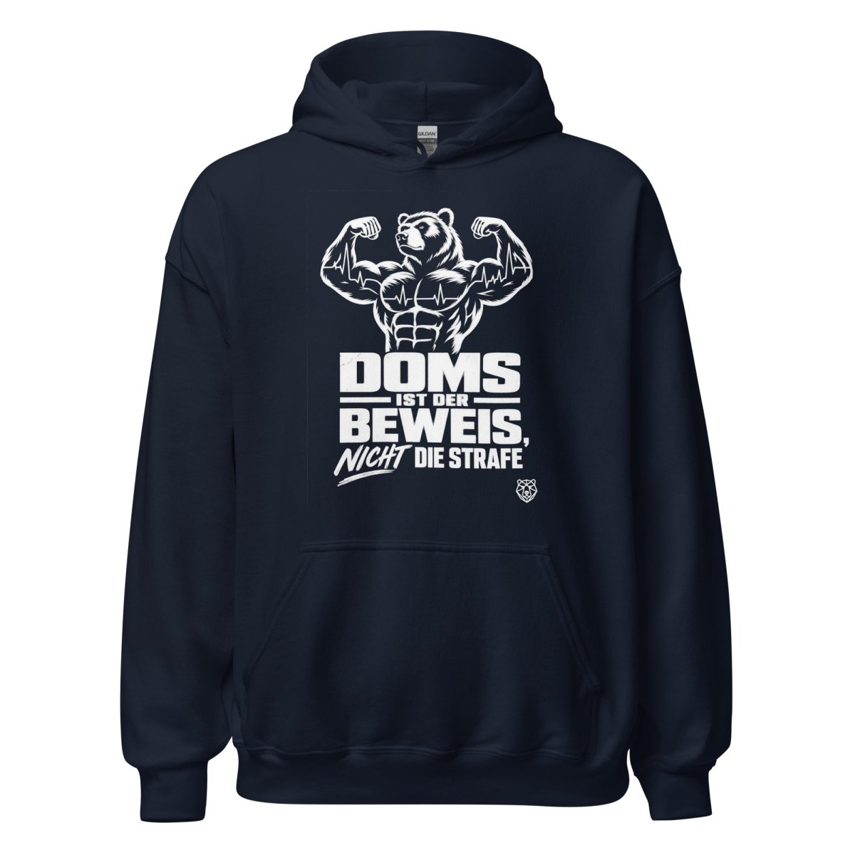 Hoodie "DOMS Ist Der Beweis, Nicht Die Strafe" – Gym & Bodybuilding S–5XL | Black Ursus - Streetwear - S–5XL | Black Ursus