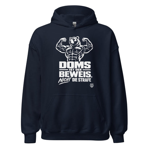 Hoodie "DOMS Ist Der Beweis, Nicht Die Strafe" – Gym & Bodybuilding S–5XL | Black Ursus - Streetwear - S–5XL | Black Ursus