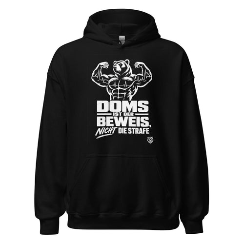 Hoodie "DOMS Ist Der Beweis, Nicht Die Strafe" – Gym & Bodybuilding S–5XL | Black Ursus - Streetwear - S–5XL | Black Ursus