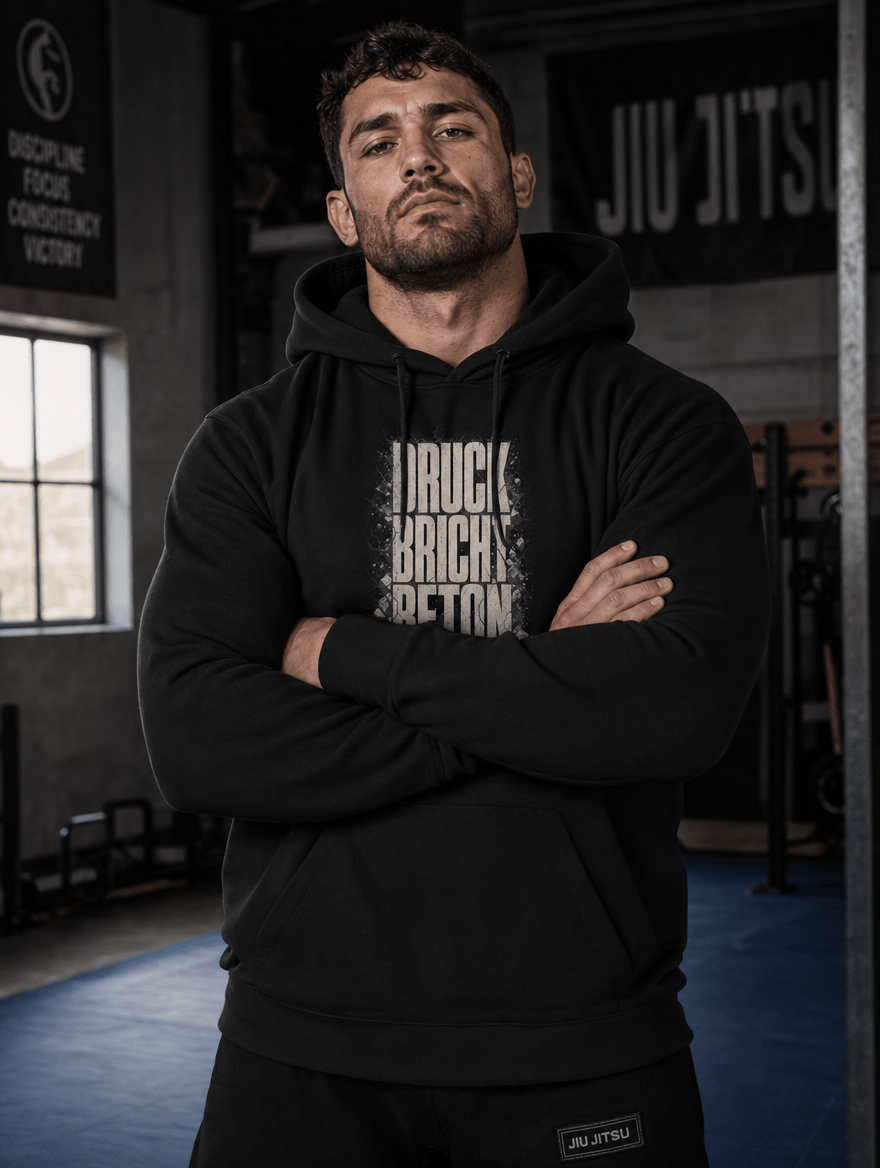 Hoodie "DRUCK BRICHT BETON" – BJJ & Jiu-Jitsu S–5XL | Black Ursus - Streetwear - size_range | Black Ursus