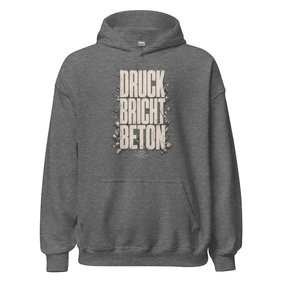 Hoodie "DRUCK BRICHT BETON" – BJJ & Jiu-Jitsu S–5XL | Black Ursus - Streetwear - size_range | Black Ursus