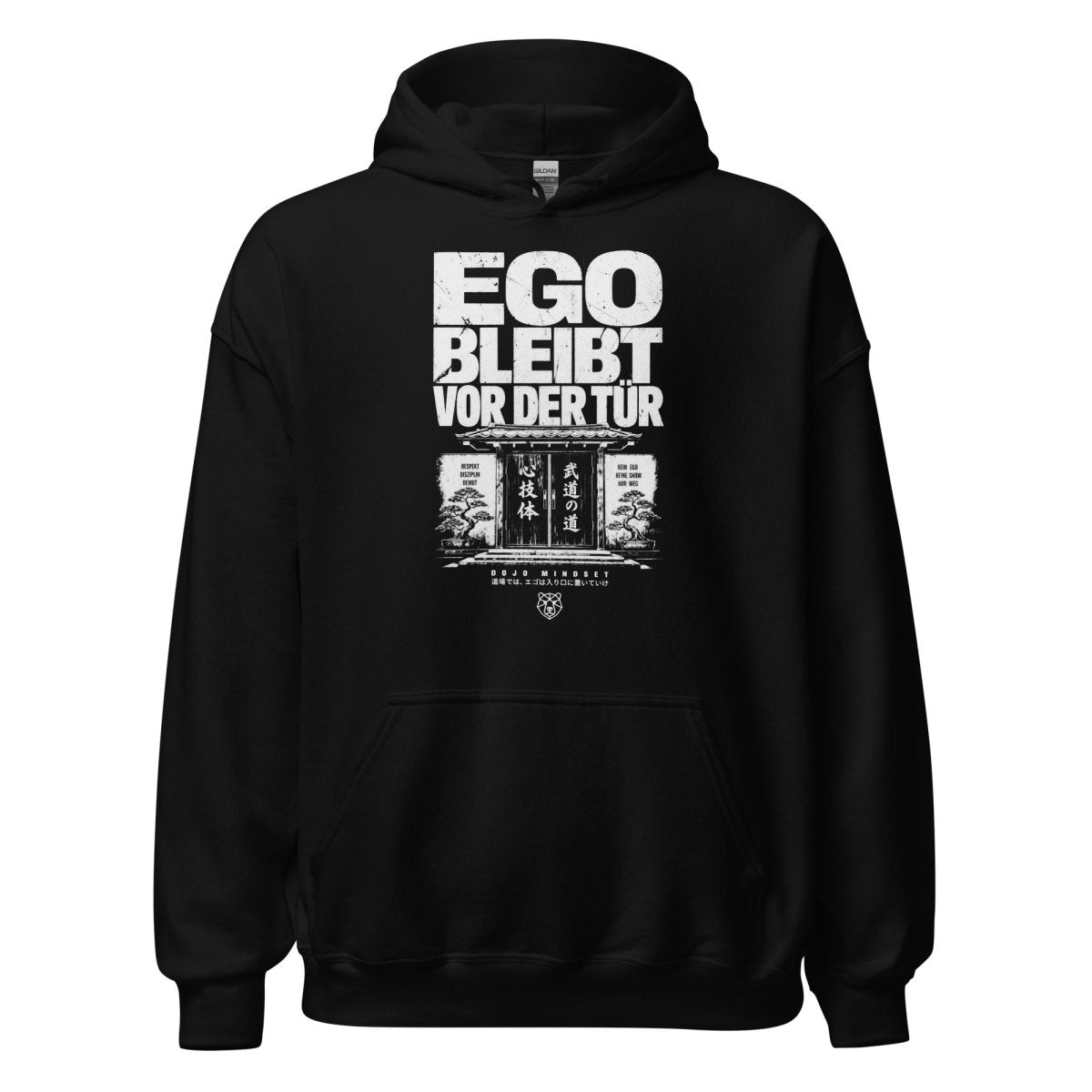 Hoodie "Ego bleibt vor der Tür" – BJJ & Jiu-Jitsu S–5XL | Black Ursus - Streetwear - S–5XL | Black Ursus