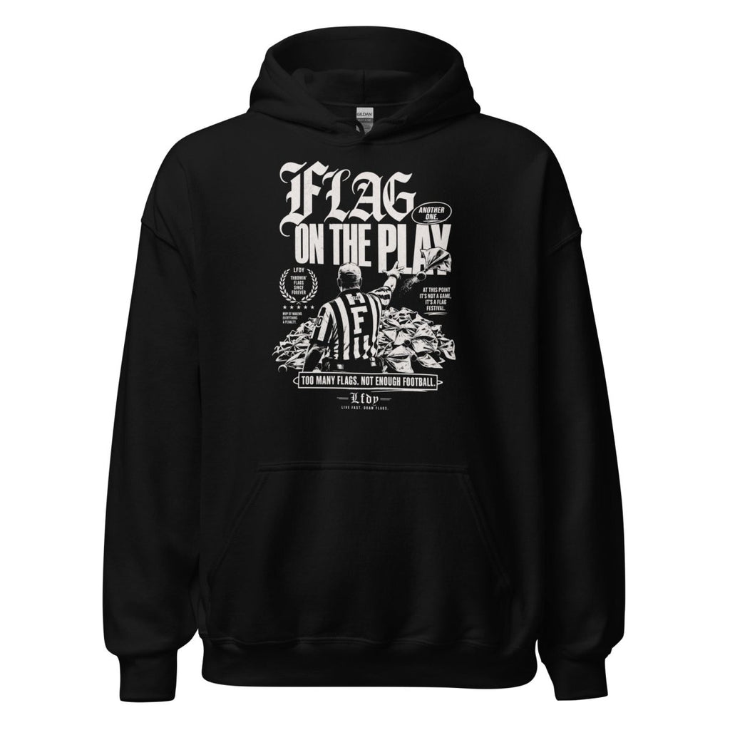 Hoodie "Flag on the Play" – Football Streetwear S–5XL | Black Ursus - Streetwear - size_range | Black Ursus