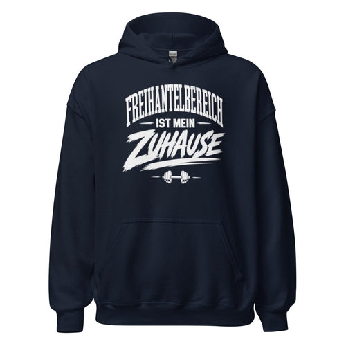 Hoodie "Freihantelbereich Ist Mein Zuhause" – Gym & Bodybuilding S–5XL | Black Ursus - Streetwear - S–5XL | Black Ursus