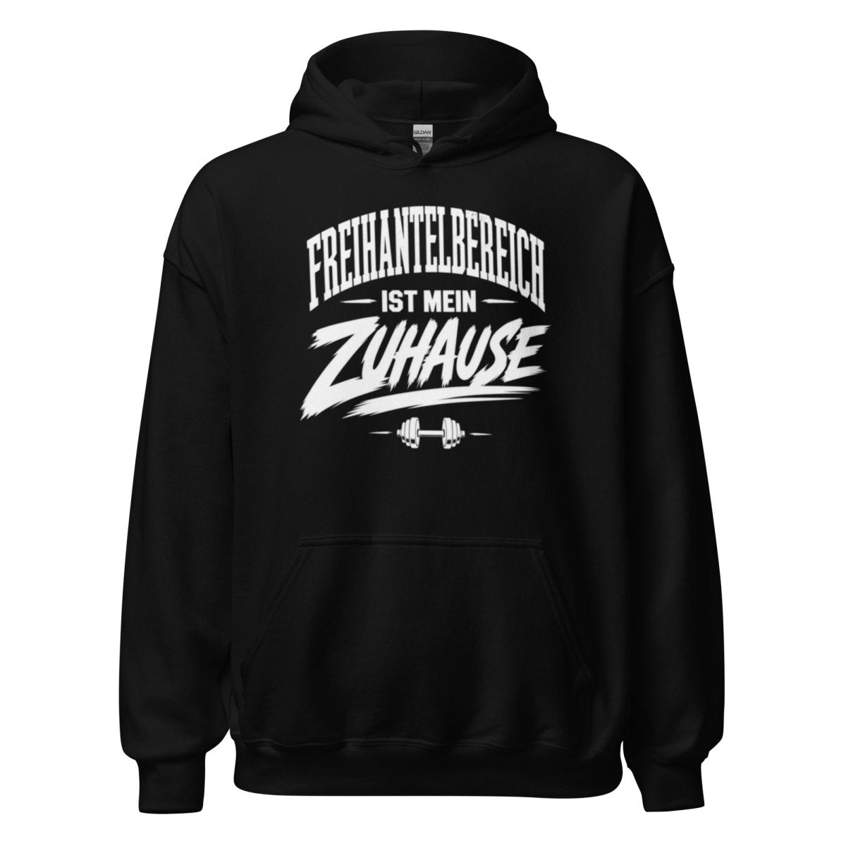 Hoodie "Freihantelbereich Ist Mein Zuhause" – Gym & Bodybuilding S–5XL | Black Ursus - Streetwear - size_range | Black Ursus