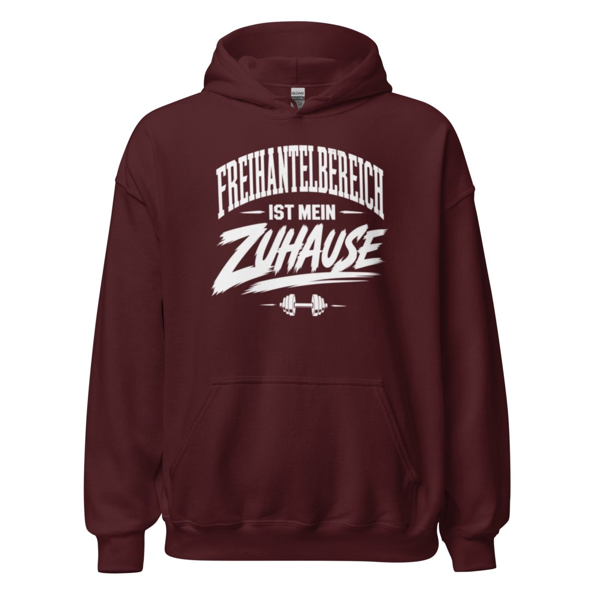 Hoodie "Freihantelbereich Ist Mein Zuhause" – Gym & Bodybuilding S–5XL | Black Ursus - Streetwear - size_range | Black Ursus