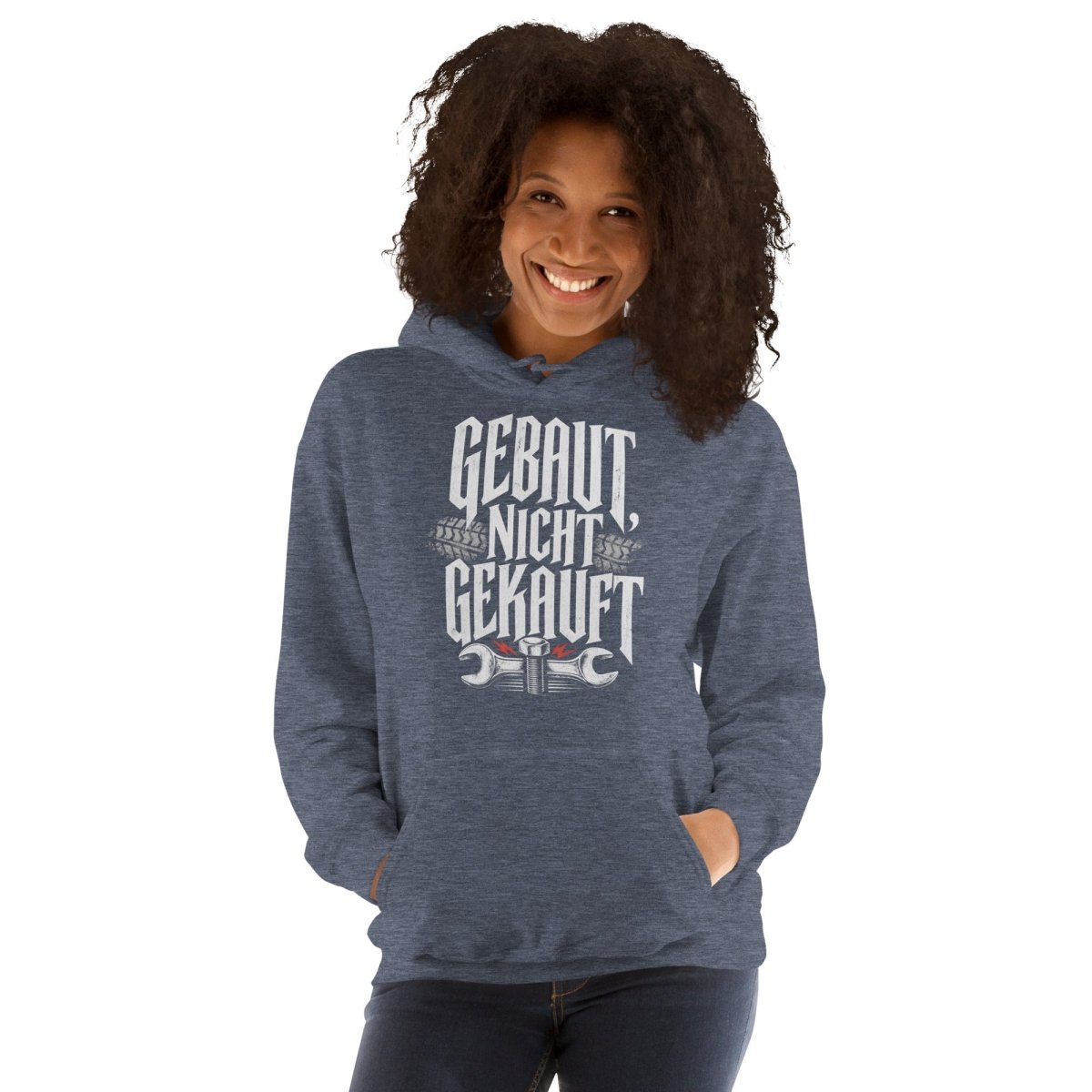 Hoodie "Gebaut, Nicht Gekauft" – JDM & Japan Streetwear S–5XL | Black Ursus - Streetwear - size_range | Black Ursus