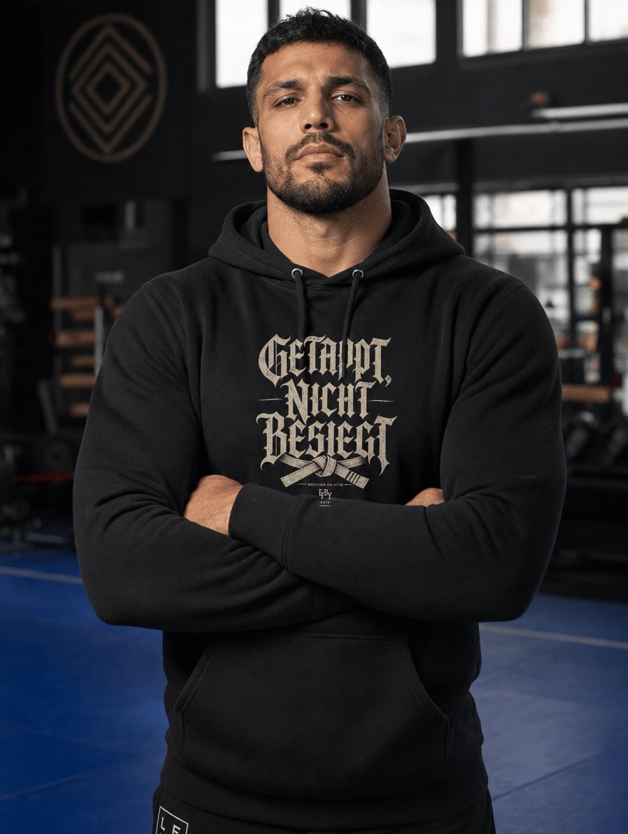 Hoodie "GETAPPT, NICHT BESIEGT" – BJJ & Jiu-Jitsu S–5XL | Black Ursus - Streetwear - size_range | Black Ursus