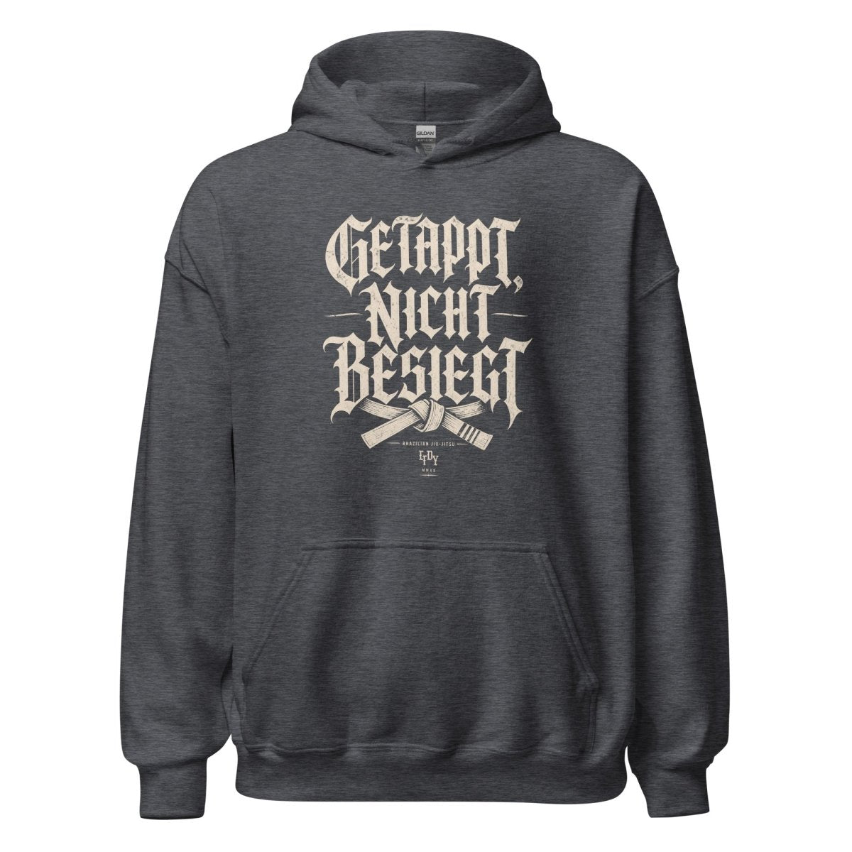 Hoodie "GETAPPT, NICHT BESIEGT" – BJJ & Jiu-Jitsu S–5XL | Black Ursus - Streetwear - size_range | Black Ursus